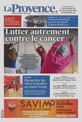 Une de *La Provence* du 14 novembre 2024.